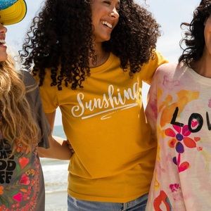 Yellow “Sunshine” Natural Life Tee - Small